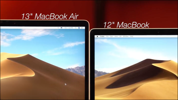 2018 款 13 英寸 MBA 對(duì)比 12 英寸 MacBook